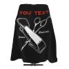 Custom Barbershop Shaves Haircut Barber Cape for Men Women, Personalized Text Logo Salon Haircut Cape, Customized Hair Cutting Cape Hairdressing Apron for Home Salon Barbershop view 1