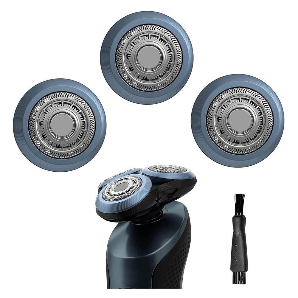 Gleway SH60 Replacement Heads Blades Compatible with Philips Shaver S6000 Series, SH60 Shaving Replacement Heads for Electric Razors Series 6000 S6810, S6820, S6850, S6880/81 S6810 W/Cleaning Brush