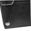 BIUDECO Professional Hairdressing Scissor Pouch Kit Pu Waist Bag for Stylists Holds Scissors Comb Wear-resistant Breathable for Barber Shops Home Use Black view 4