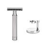 MHLE TRADITIONAL R41 Double Edge Safety Razor (Open Comb) For Men & MHLE TRADITIONAL Stand for Razors, Shave Accessory - Robust Stainless Steel view 1