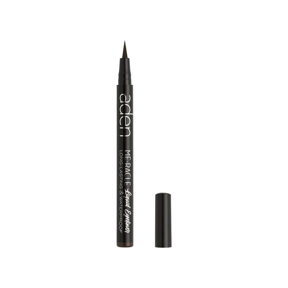 aden eyeliner draws a precise line with ultimate intensity waterproof MADE IN GERMANY (02 Brown)