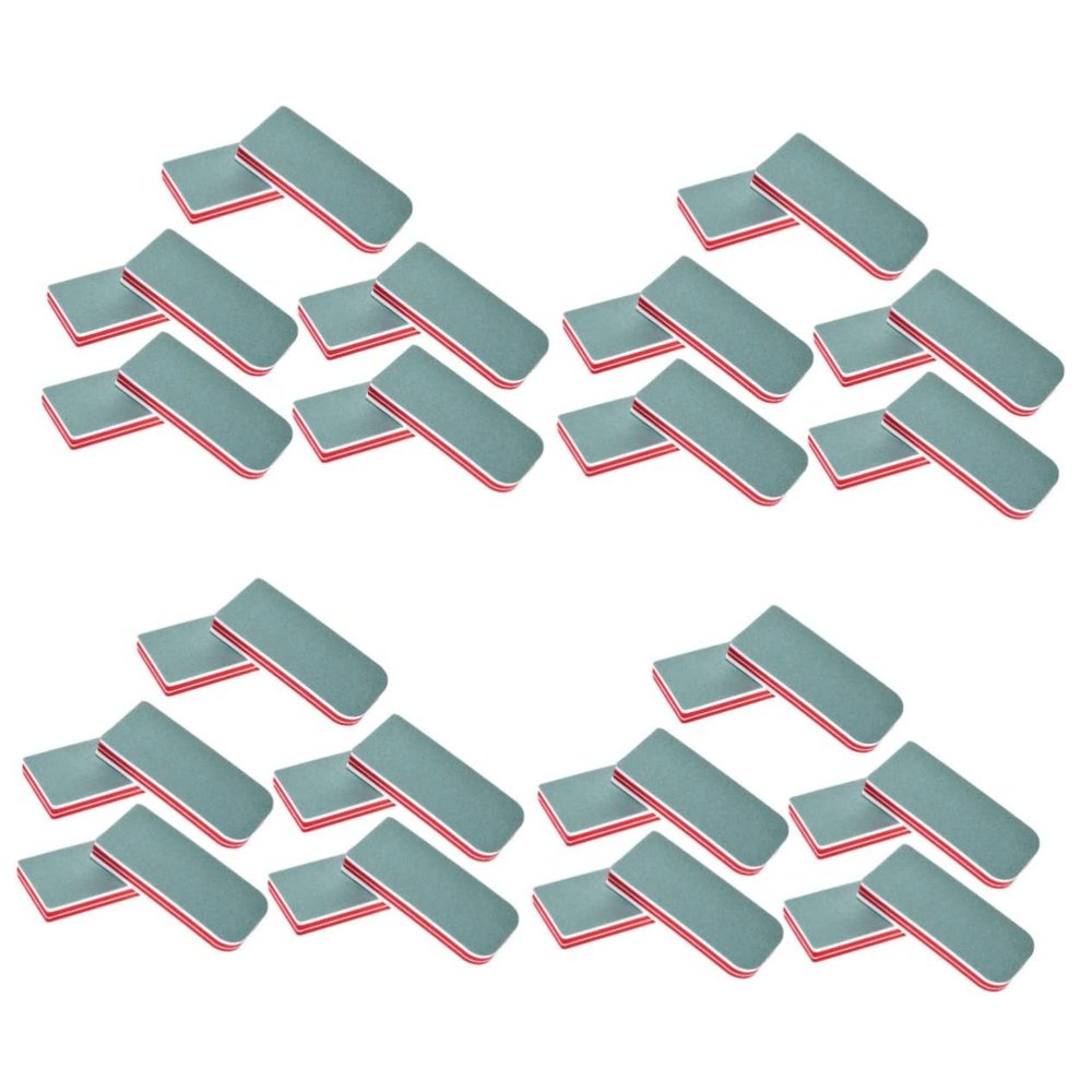 LALAFINA 40pcs Professional Manicure Pedicure Nail Files Block Sanding Grits Nail Buffers Art Tools