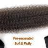 16 Inch Springy Afro Twist Hair Color 4 Dark Brown Braiding Hair for Soft Locs Twisted Up Braiding Hair 3 Packs Pre Fluffed Twist Crochet Hair Extension for Black Women (16 inch (Pack of 3), 4#) view 3