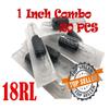 Tattoo Combo Disposable Needles and Tubes 20Pcs 3RL, 5RL, 7RL, 9RL, 11RL, 14RL (18 Round Liner) view 2