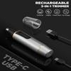 AREYZIN Nose Hair Trimmer for Men 2024 Professional Painless Rechargeable Nose Trimmer for Men and Women, Eyebrow Facial Hair Trimmer, Powerful Motor, IPX7 Waterproof, Dual Edge Blades view 3