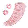 Chloven Satin Hair Towel Wrap - Satin Silk Hair Wrap for Sleeping, Large Hair Wrap Towels with Scrunchies, Anti Frizz Hair Drying Towel Wrap for Women Girls,Ultra-Fine Hair Towel Wrap for Long Hair view 3