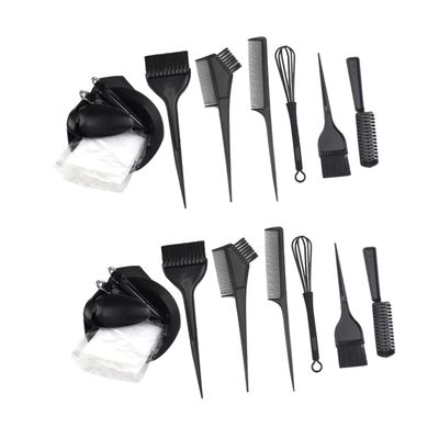 KALLORY 24pcs Professional Hair Coloring Tools Kit for Barbershop Hair Dyeing Accessories