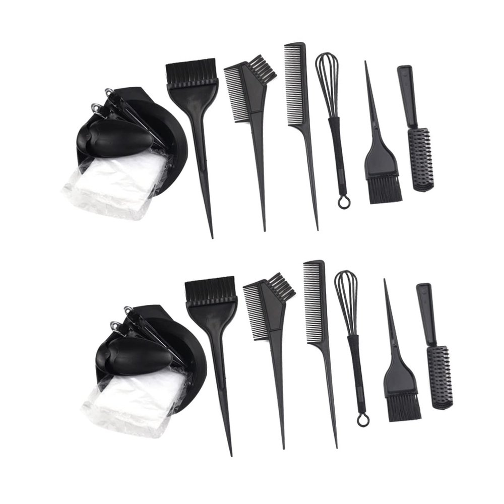 KALLORY 24pcs Professional Hair Coloring Tools Kit for Barbershop Hair Dyeing Accessories