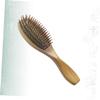 KALLORY Wooden Cushion Massage Comb for Scalp Relaxation Ergonomic Hair Brush with Detangling Spikes Family and Friends Curly Straight Hair view 4