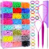 YGDZ Elastic Hair Bands, Colorful Toddler Hair Accessories for Girls, Baby, Mini Rubber Bands for Hair, Small Hair Ties Set, Christmas Stuffers Xmas Gift, Hair Accessories for Teen Girls, Kids view 1
