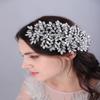 Teyglen Large Full Rhinestones Flower Bride Wedding Hair Comb Headband Luxurious Hair Accessories Dainty Gold Crystals Bridal Side Hair Combs for Women Bride Girls (Gold) view 2
