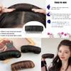 1Pc Womens Hair Bun Invisible False Hair Clip Bump It Up Volume Base Fluffy Princess Hair Pad Insert Tool Accessories (Dark Brown) view 4