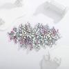 Teyglen Large Full Rhinestones Flower Bride Wedding Hair Comb Headband Luxurious Hair Accessories Dainty Crystals Bridal Side Hair Combs for Women Bride Girls (AB Color) view 3