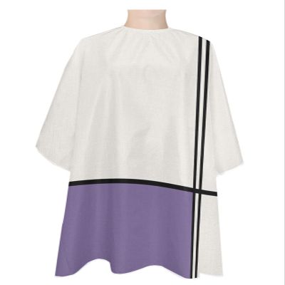 Farmhouse Purple Barber Cape - Salon Hair Cutting Cape for Women,Men,Kids,Adults,Modern Abstract Geometric Stripes Art Haircut Cape with Elastic Neckline Hairdressing Stylist Cape Gown Accessories