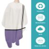 Farmhouse Purple Barber Cape - Salon Hair Cutting Cape for Women,Men,Kids,Adults,Modern Abstract Geometric Stripes Art Haircut Cape with Elastic Neckline Hairdressing Stylist Cape Gown Accessories view 2