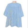 Blue Flowers Barber Cape - Salon Hair Cutting Cape for Women,Men,Kids,Adults,Modern Abstract Minimalistic Geometric Stripes Lines Haircut Cape with Elastic Neckline Hairdressing Stylist Cape Gown view 1