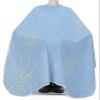 Blue Flowers Barber Cape - Salon Hair Cutting Cape for Women,Men,Kids,Adults,Modern Abstract Minimalistic Geometric Stripes Lines Haircut Cape with Elastic Neckline Hairdressing Stylist Cape Gown view 3