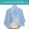 Blue Flowers Barber Cape - Salon Hair Cutting Cape for Women,Men,Kids,Adults,Modern Abstract Minimalistic Geometric Stripes Lines Haircut Cape with Elastic Neckline Hairdressing Stylist Cape Gown view 4