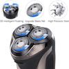 4D Electric Shaver for Men, IPX7 Waterproof Electric Razor Dry Wet Rotary Face Shaver Rechargeable Cordless Travel Beard Nose Trimmer w/ LED Display & Charging Stand & Pop Up Trimmer for Dad Husband view 3