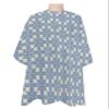 Geometric Blue Barber Cape - Salon Hair Cutting Cape for Women,Men,Kids,Adults,Modern Abstract Geometric Flower Art Haircut Cape with Elastic Neckline Hairdressing Stylist Cape Gown Accessories view 1