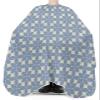 Geometric Blue Barber Cape - Salon Hair Cutting Cape for Women,Men,Kids,Adults,Modern Abstract Geometric Flower Art Haircut Cape with Elastic Neckline Hairdressing Stylist Cape Gown Accessories view 3