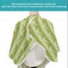 Abstract Barber Cape - Salon Hair Cutting Cape for Women,Men,Kids,Adults,Green Modern Geometric Line Minimalist Art Haircut Cape with Elastic Neckline Hairdressing Stylist Cape Gown Accessories view 4
