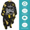 Black Barber Cape - Salon Hair Cutting Cape for Women, Men, Kids, Adults, Birthday Cake Stars Gifts Yellow Haircut Cape with Adjustable Elastic Neckline Hairdressing Stylist Cape Gown Accessories view 2