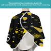Black Barber Cape - Salon Hair Cutting Cape for Women, Men, Kids, Adults, Birthday Cake Stars Gifts Yellow Haircut Cape with Adjustable Elastic Neckline Hairdressing Stylist Cape Gown Accessories view 4
