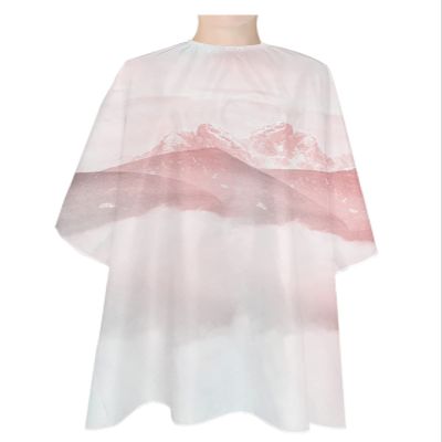 Mountains Clouds Barber Cape - Salon Hair Cutting Cape for Women,Men,Kids,Adults,Foggy Forest Landscape Natural Landscape Haircut Cape with Elastic Neckline Hairdressing Stylist Cape Gown Accessories