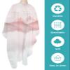 Mountains Clouds Barber Cape - Salon Hair Cutting Cape for Women,Men,Kids,Adults,Foggy Forest Landscape Natural Landscape Haircut Cape with Elastic Neckline Hairdressing Stylist Cape Gown Accessories view 2