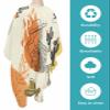 Cowboy Boots Barber Cape - Salon Hair Cutting Cape for Women,Men,Kids,Adults,Western Middle Century Boho Reteo Leaves Haircut Cape with Elastic Neckline Hairdressing Stylist Cape Gown Accessories view 2