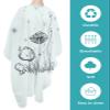 Mushroom Barber Cape - Salon Hair Cutting Cape for Women,Men,Kids,Adults,Kids Cartoon Star Sping Summer Leaves Haircut Cape with Adjustable Elastic Neckline Hairdressing Stylist Cape Gown Accessories view 2