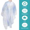 Ombre Marble Barber Cape - Salon Hair Cutting Cape for Women,Men,Kids,Adults,Gradent Marbling Blue Modern Classical Gold Haircut Cape with Elastic Neckline Hairdressing Stylist Cape Gown Accessories view 2
