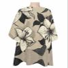 Retro Flowers Barber Cape - Salon Hair Cutting Cape for Women,Men,Kids,Adults,Black Tan Brown Floral Abstract Aesthetics Line Art Haircut Cape with Elastic Neckline Hairdressing Stylist Cape Gown view 1