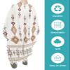 Geometric Southwest Barber Cape - Salon Hair Cutting Cape for Women,Men,Kids,Adults,Chic Boho Native American Tribal Haircut Cape with Elastic Neckline Hairdressing Stylist Cape Gown Accessories view 2