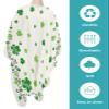 Clover Barber Cape - Salon Hair Cutting Cape for Women,Men,Kids,Adults,Happy St. Patrick's Day Retro Green Shamrocks Haircut Cape with Elastic Neckline Hairdressing Stylist Cape Gown Accessories view 2