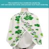 Clover Barber Cape - Salon Hair Cutting Cape for Women,Men,Kids,Adults,Happy St. Patrick's Day Retro Green Shamrocks Haircut Cape with Elastic Neckline Hairdressing Stylist Cape Gown Accessories view 4