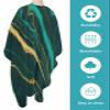 Marble Emerald Green Barber Cape - Salon Hair Cutting Cape for Women,Men,Kids,Adults,Modern Abstract Gold Art Haircut Cape with Adjustable Elastic Neckline Hairdressing Stylist Cape Gown Accessories view 2
