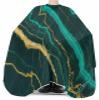 Marble Emerald Green Barber Cape - Salon Hair Cutting Cape for Women,Men,Kids,Adults,Modern Abstract Gold Art Haircut Cape with Adjustable Elastic Neckline Hairdressing Stylist Cape Gown Accessories view 3