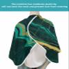 Marble Emerald Green Barber Cape - Salon Hair Cutting Cape for Women,Men,Kids,Adults,Modern Abstract Gold Art Haircut Cape with Adjustable Elastic Neckline Hairdressing Stylist Cape Gown Accessories view 4