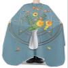 Geometric Flower Barber Cape - Salon Hair Cutting Cape for Women,Men,Kids,Adults,Modern Abstarct Spring Flroal Haircut Cape with Adjustable Elastic Neckline Hairdressing Stylist Cape Gown Accessories view 3