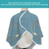 Geometric Flower Barber Cape - Salon Hair Cutting Cape for Women,Men,Kids,Adults,Modern Abstarct Spring Flroal Haircut Cape with Adjustable Elastic Neckline Hairdressing Stylist Cape Gown Accessories view 4