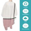 Abstract Blush Pink Barber Cape - Salon Hair Cutting Cape for Women,Men,Kids,Adults,Modern Geometric Patchwork Stripes Art Haircut Cape with Elastic Neckline Hairdressing Stylist Cape Gown Accessories view 2