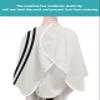 Abstract Blush Pink Barber Cape - Salon Hair Cutting Cape for Women,Men,Kids,Adults,Modern Geometric Patchwork Stripes Art Haircut Cape with Elastic Neckline Hairdressing Stylist Cape Gown Accessories view 4