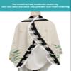 French Country Floral Barber Cape - Salon Hair Cutting Cape for Women,Men,Kids,Adults,Purple Daisy Farmhouse Black White Check Haircut Cape with Elastic Neckline Hairdressing Stylist Cape Gown view 4