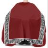 Wine Red Black Barber Cape - Salon Hair Cutting Cape for Women,Men,Kids,Adults,Traditional Chinese Geometric Tile Pattern Haircut Cape with Elastic Neckline Hairdressing Stylist Cape Gown Accessories view 3