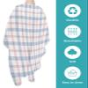 Abstract Plaid Barber Cape - Salon Hair Cutting Cape for Women,Men,Kids,Adults,Minimalistic Multi Colors Country Rustic Plaid Haircut Cape with Elastic Neckline Hairdressing Stylist Cape Gown view 2