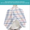 Abstract Plaid Barber Cape - Salon Hair Cutting Cape for Women,Men,Kids,Adults,Minimalistic Multi Colors Country Rustic Plaid Haircut Cape with Elastic Neckline Hairdressing Stylist Cape Gown view 4