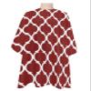 Red Morocco Barber Cape - Salon Hair Cutting Cape for Women,Men,Kids,Adults,Modern Abstract Geometric White Plaid Haircut Cape with Elastic Neckline Hairdressing Stylist Cape Gown Accessories view 1