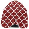 Red Morocco Barber Cape - Salon Hair Cutting Cape for Women,Men,Kids,Adults,Modern Abstract Geometric White Plaid Haircut Cape with Elastic Neckline Hairdressing Stylist Cape Gown Accessories view 3